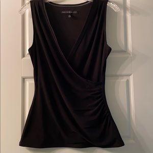 WHBM Wrap Sleeveless Top